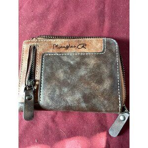 629-Men’s Brown Leather Pidengbao Zip Around Wallet/Billfold New Without Tags